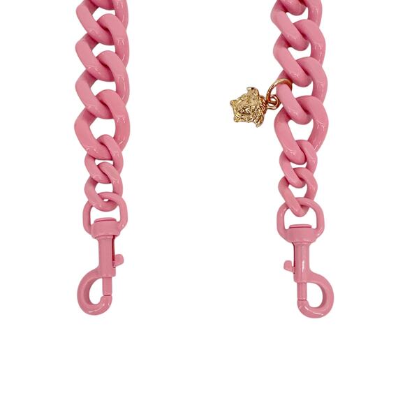 VERSACE La Medusa Chain Shoulder Strap || Baby Pink - Picture 8 of 10